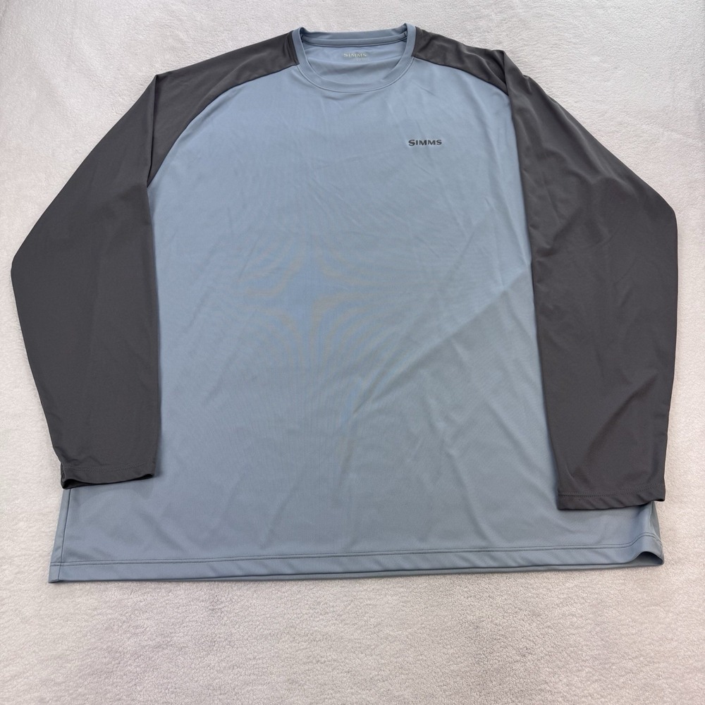 Simms Rashguard Swim Shirt Men 3XL Long Sleeve Graphic Crewneck